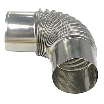 Stainless Steel 90° Stove Pipe Elbows for Home & Camping