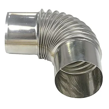 Stainless Steel 90° Stove Pipe Elbows for Home & Camping
