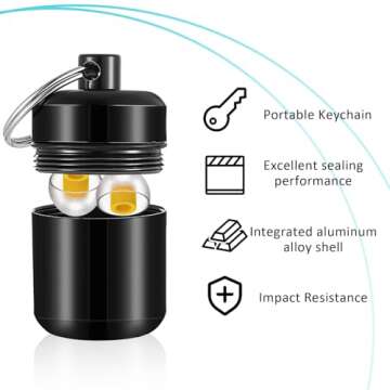 Ouligay 2 Pcs Ear Plug Case – Durable and Waterproof Storage Solutions
