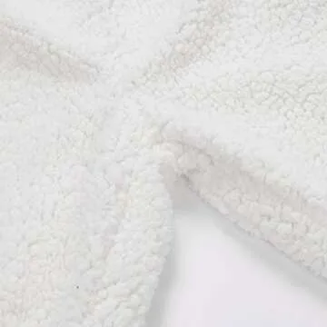 Listenwind Womens Casual Soft Sleep Lounge Pants Fluffy Fuzzy Pajama Pants (White, XL)