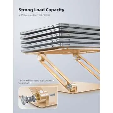 Lamicall Adjustable Aluminum Laptop Stand for All Laptops