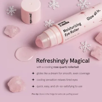 Grace & Stella Eye Brightener Serum with Rose Quartz Applicator