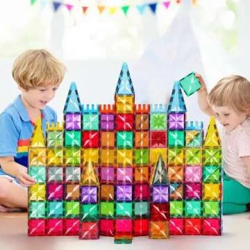 Palano Magnetic Tiles 100PCS for Kids Creative Play