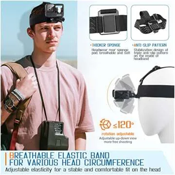 Mobile Phone Chest Harness for VLOG & POV Shooting