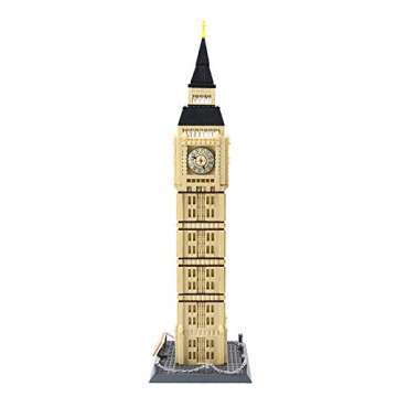 Apostrophe Games Big Ben Building Block Set (1,664 Pieces) London's Big Ben Clock Tower Famous Landmark Series - Architecture Model for Kids and Adults