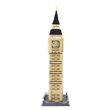 Apostrophe Games Big Ben Building Block Set (1,664 Pieces) London's Big Ben Clock Tower Famous Landmark Series - Architecture Model for Kids and Adults