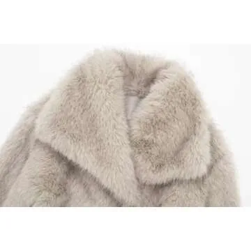 Stylish Women's Faux Fur Coat for Winter Wear
