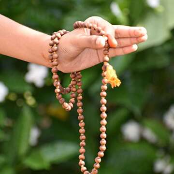 Sandalwood Scented Jaap mala 108+1 Beads Meditation Prayer Japa Mala