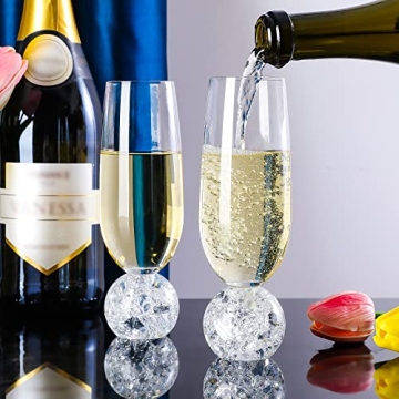 Hanjue Lead-free Champagne Glasses Set of 4