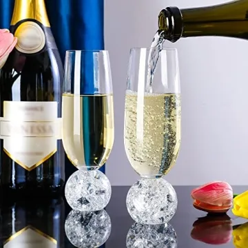 Hanjue Lead-free Champagne Glasses Set of 4