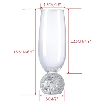 Hanjue Lead-free Champagne Glasses Set of 4