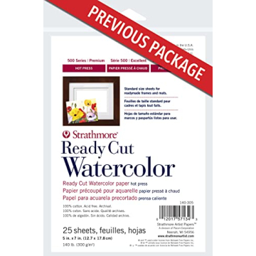 Strathmore 500 Series Ready Cut Watercolor Paper 5x7