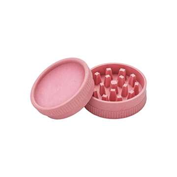 Yannabis 2.2 Inch Herb Grinder Combo Includes Rolling Tray,Plastic Container and 4 Pre Rolled Papers