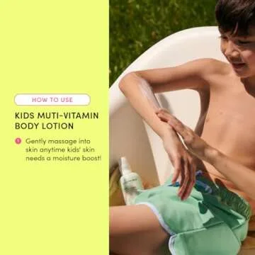 Evereden Kids Multi-Vitamin Body Lotion (6.8 fl.oz., Fresh Pomelo): Gentle & Non-Toxic Moisturizing Kids Lotion | Nourishing & Protective Lotion for Kids