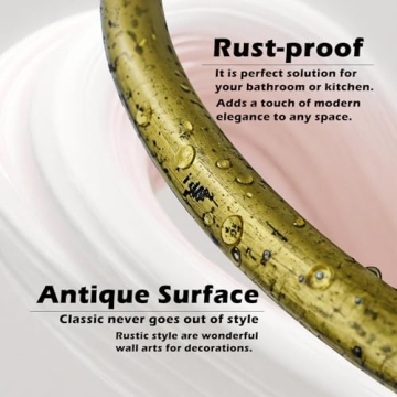 ICCTUO Vintage Hand Towel Holder with Candle for Elegance