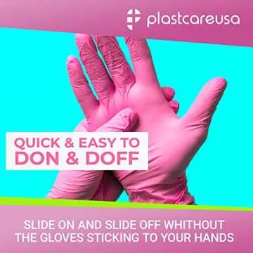 PlastCare USA Small Nitrile Exam Gloves Latex Powder Free