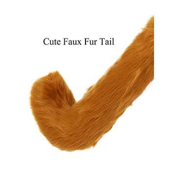 Soul Young Faux Fur Cat Ears & Tail Costume Set for All Ages