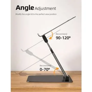 Nulaxy Adjustable Laptop Stand for All Laptops - Ergonomic Design