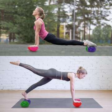 Fasmov Balance Pods - Set of 6 with Pump for Stability Training