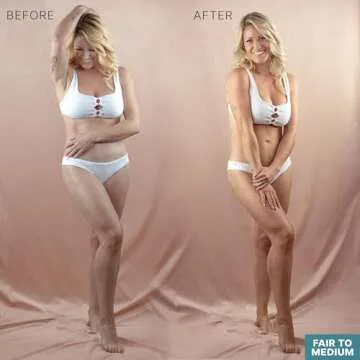 Tanning Lotion Self Tanner Kit - USA Made with Organic & Natural Ingredients, Self Tanning Lotion Fa...