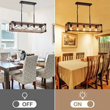 Bribyit Farmhouse Kitchen Island Lighting for Home Decor