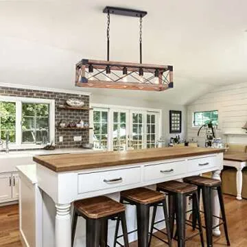 Bribyit Farmhouse Kitchen Island Lighting for Home Decor
