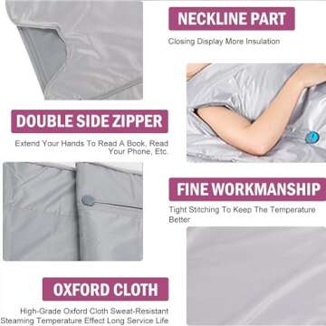 Vanell Infrared Sauna Detox Blanket - 75" Body Heat