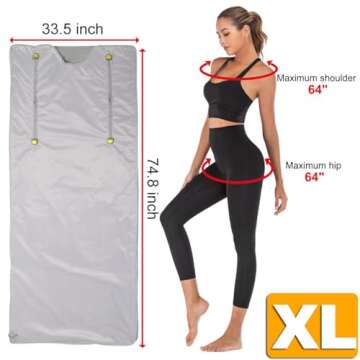 Vanell Infrared Sauna Detox Blanket - 75" Body Heat