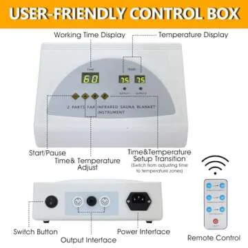 Vanell Infrared Sauna Detox Blanket - 75" Body Heat