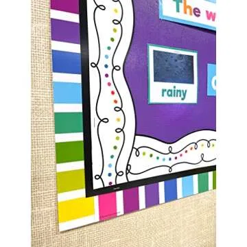 Teacher Created Resources Black Straight Border Trim (5789)