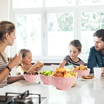 JCXivan Stylish Mixing Bowls Set with Lids - 4 Piece
