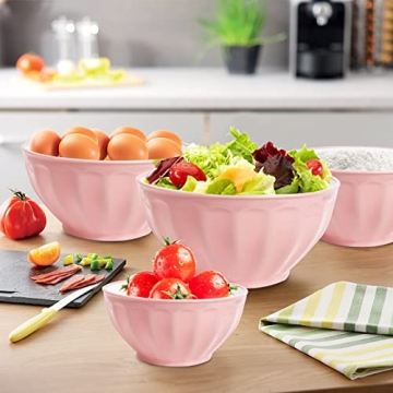 JCXivan Stylish Mixing Bowls Set with Lids - 4 Piece