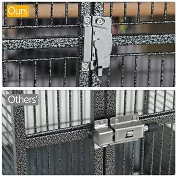 Spacious Yaheetech Rolling Bird Cage for Parrots & Budgies