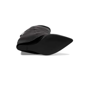 Steve Madden Women's Corenne Knee High Boot, Black Leather, 7.5