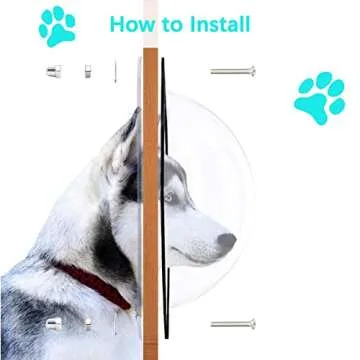 2 Packs Qlvily Dog Fence Window, 12.4" Acrylic Dome Dog Fence Peek Window, Pet Supply, Clear View Dome Pet Peek Window, for Dog Cat