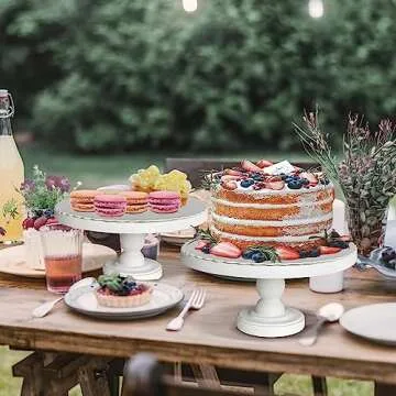 Elegant Wood Cake Stand for Weddings | Dessert Display