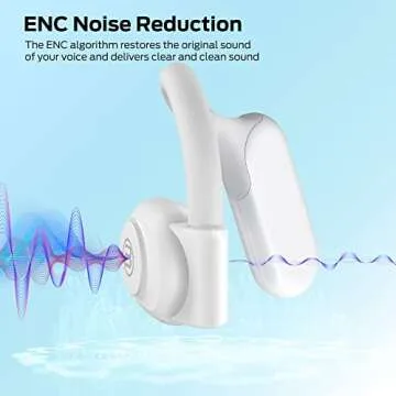 BUGANI Open Ear Headphones, Wireless Bluetooth Headphones with HiFi Stereo Sound, ENC Clear Talk, 30H Playtime, IPX5 Waterproof, Open Ear Earbuds for Fitness Home Workouts