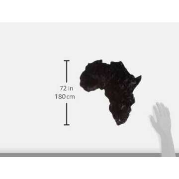 Lith Home African Decor Faux Rabbit Fur Area Rug - 6x6 ft Plush Soft Luxurious (Black)