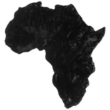 Luxurious Lith Home Faux Rabbit Fur Area Rug 6x6 ft