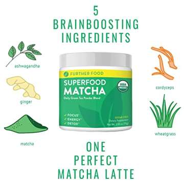 Further Food Premium Organic Matcha Green Tea Powder