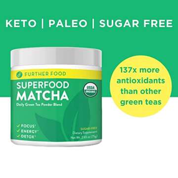 Further Food Premium Organic Matcha Green Tea Powder