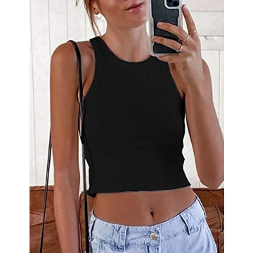Buy MISSACTIVER Women Basic Crop Tank Top Stylish Comfort