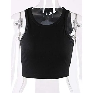 Buy MISSACTIVER Women Basic Crop Tank Top Stylish Comfort