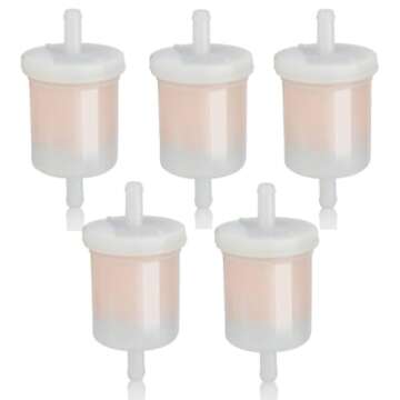 5/16"Inline Fuel Filter for Kubota 12581-43012 Inline Diesel Filter 12581-43010 BX22D BX23D 12581-43...
