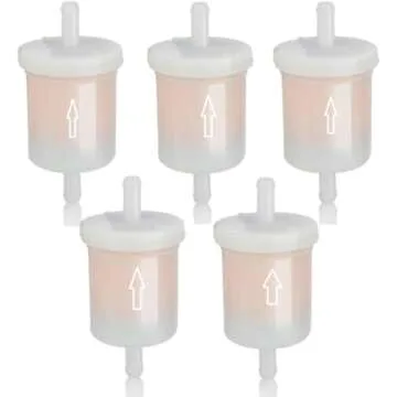 5/16"Inline Fuel Filter for Kubota 12581-43012 Inline Diesel Filter 12581-43010 BX22D BX23D 12581-43010 BX22D BX23D BX24D BX25 BX1870 BX1860 F912 F932 Kubota Parts (5 Pack)
