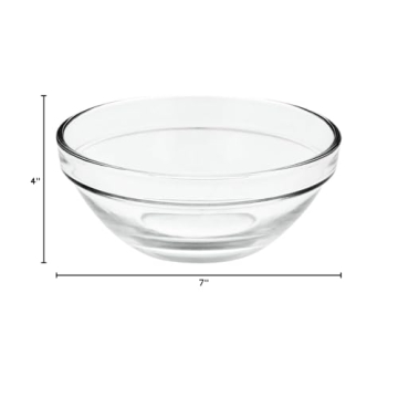Greenbrier 3½" Glass Prep Bowls Set - Versatile and Stylish