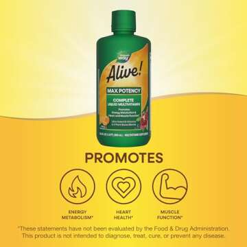 Nature's Way Alive! Max Potency Liquid Multivitamin 30.4 Fl Oz