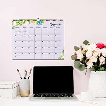 2022 Calendar - Monthly Wall Calendar, Jul 2021 - Dec 2022, 15" x 11.6", Twin-Wire Binding & Large B...