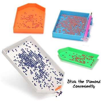 Fixm 117 Pcs Diamond Painting Tools Kit for Beginners