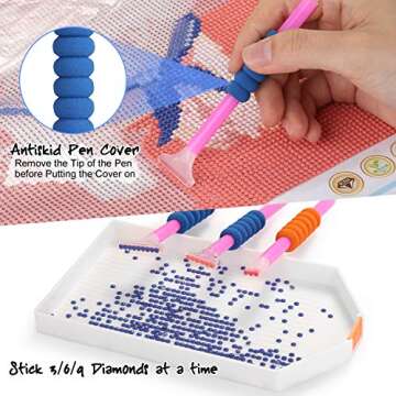 Fixm 117 Pcs Diamond Painting Tools Kit for Beginners